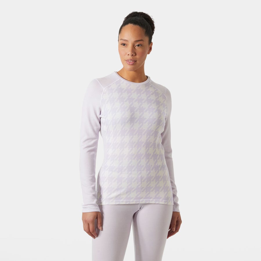 Women's LIFA Merino Midweight Graphic Long-Sleeve Crew Base Layer