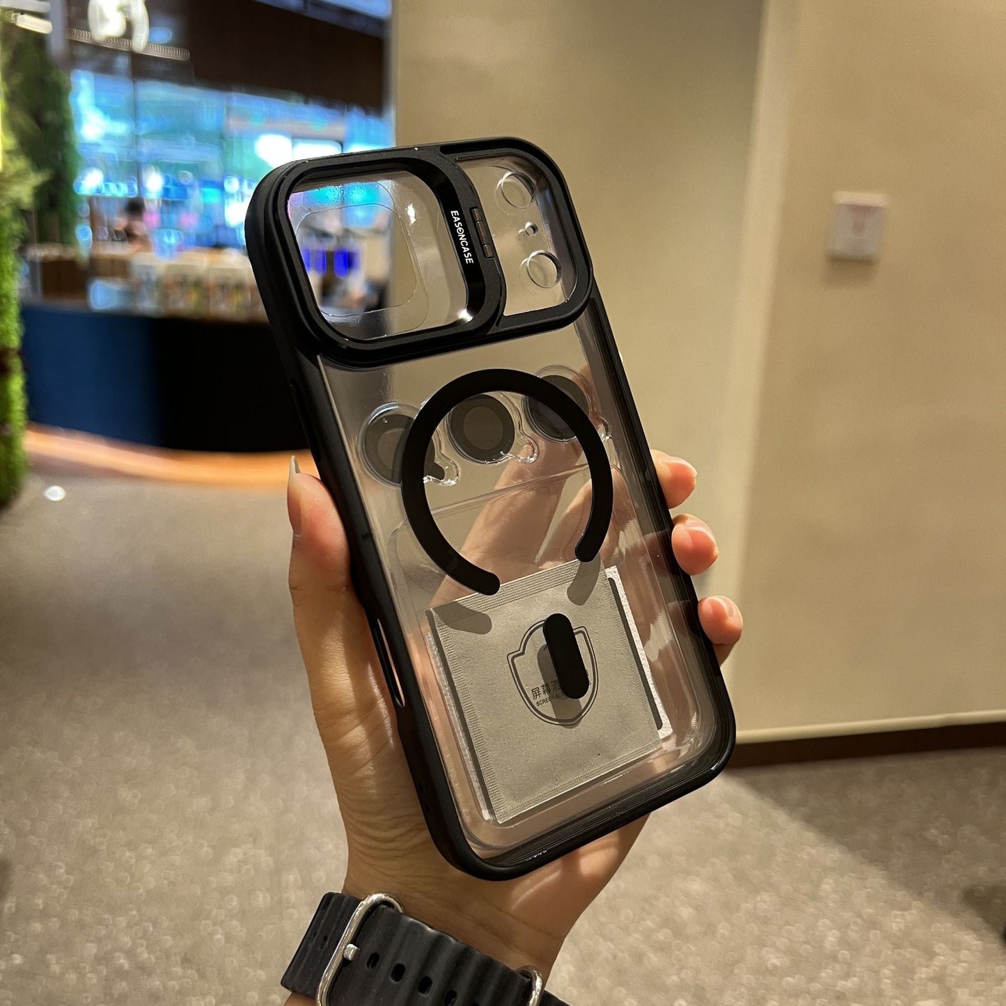 Luxury Magnetic MagSafe Shockproof Case for iPhone 17 Air Pro Max with Lens Bracket