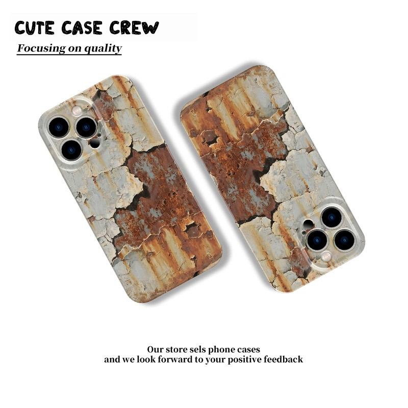 Rusty Track Glossy Pattern iPhone Case with Full Button Coverage | Stylish and Creative