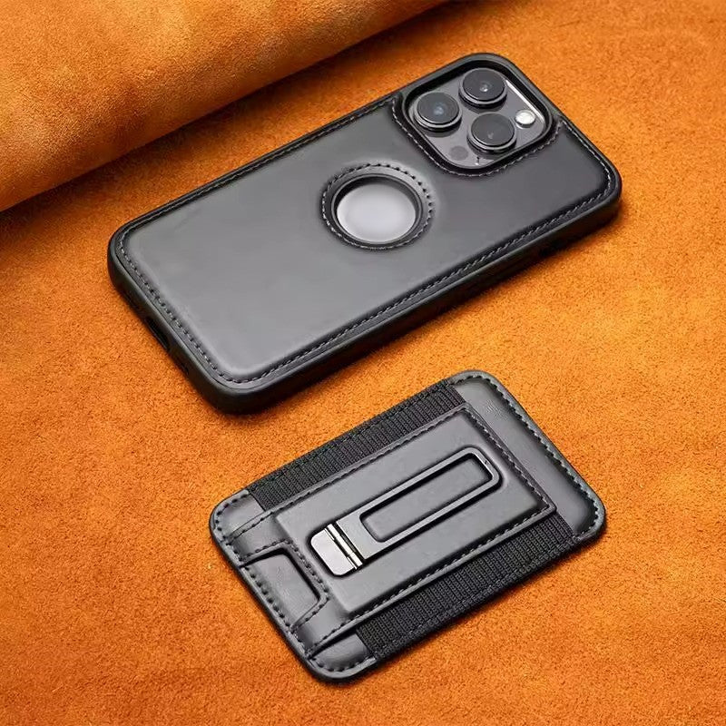 Leather Magnetic Card Holder Phone Case
