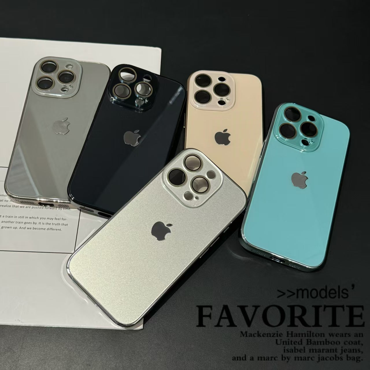 Light Luxury Tempered Glass for iPhone Case