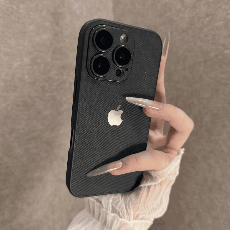 Electroplated Denim Pattern iPhone Case