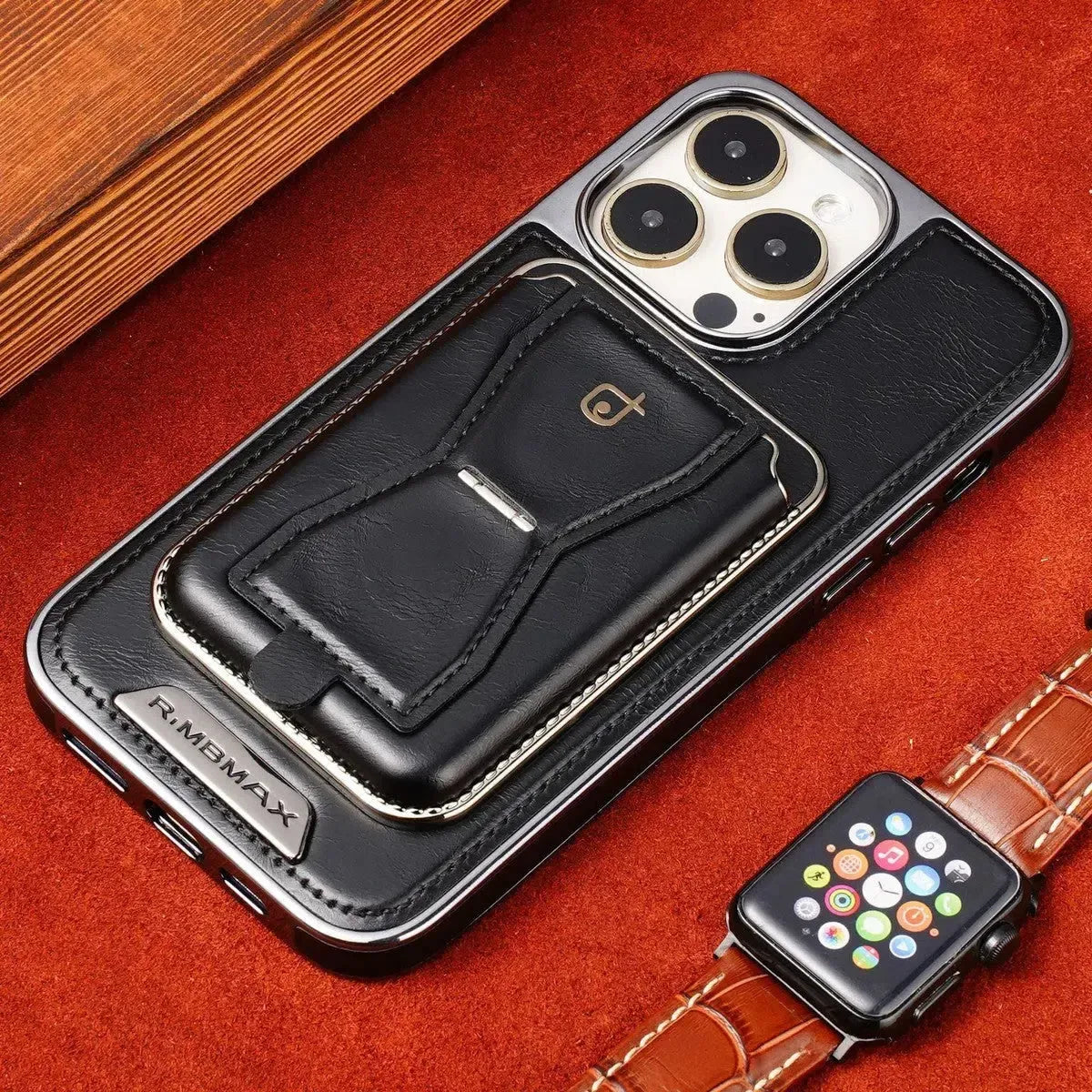Suitable for iPhone Card Holder Magnetic Business Leather Mobile Phone Case